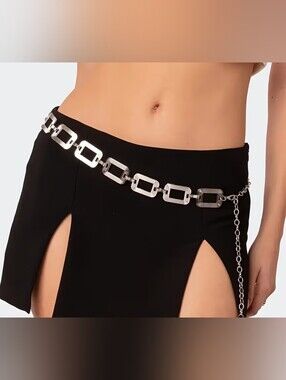Silver Link Chain Waist Belt - Women Accessories